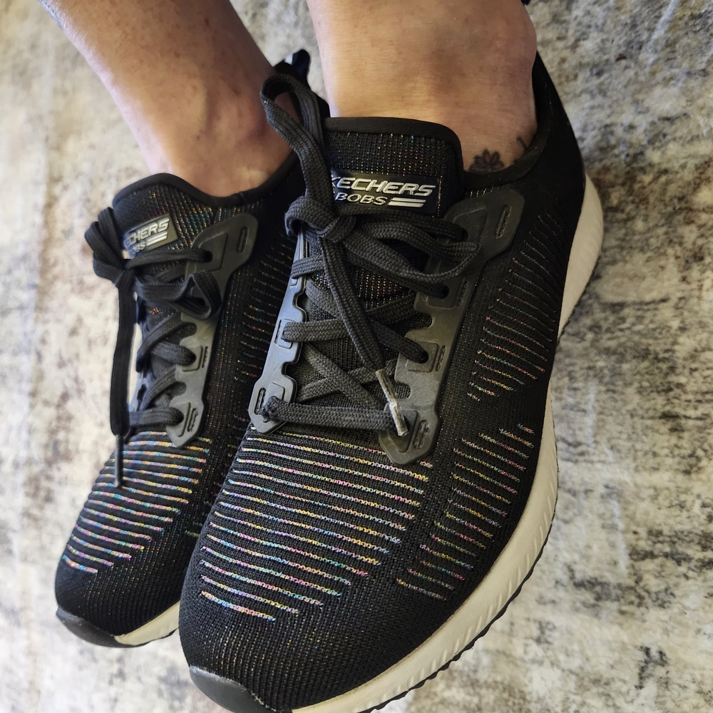 Skechers Black Athletic Shoes